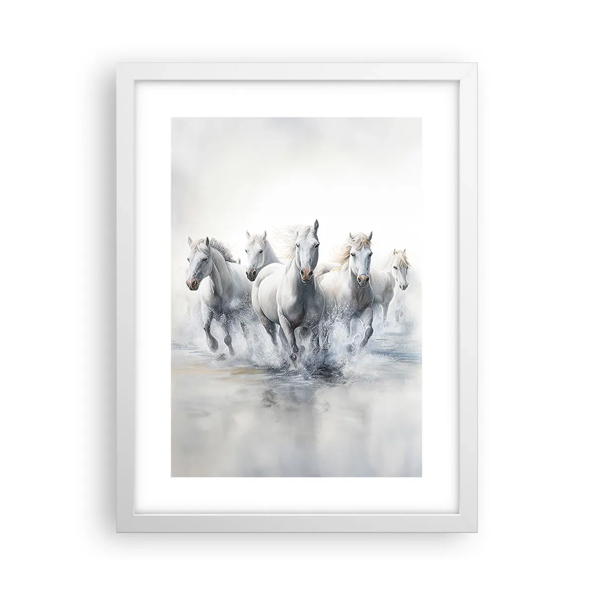 Poster în ramă albă - Magie albă - 30x40 cm