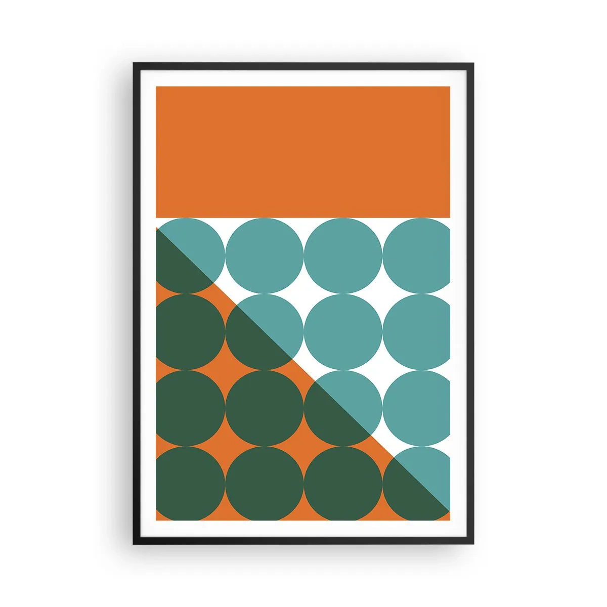 Poster în ramă neagră - Sus și pe diagonală - 70x100 cm