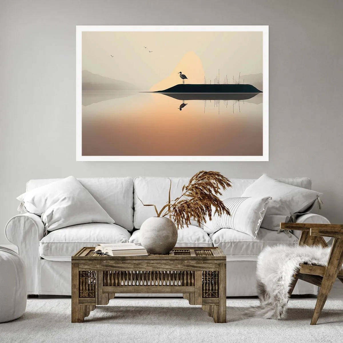 Poster - Domn pe lac - 100x70 cm