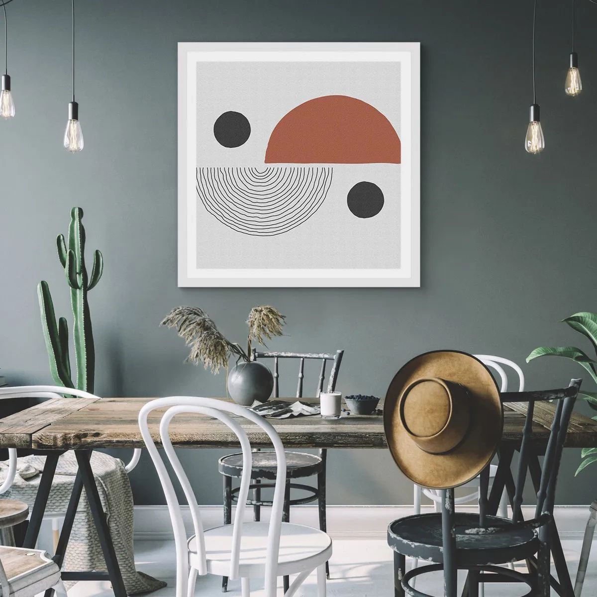 Poster în ramă albă - Excelența roții - 60x60 cm