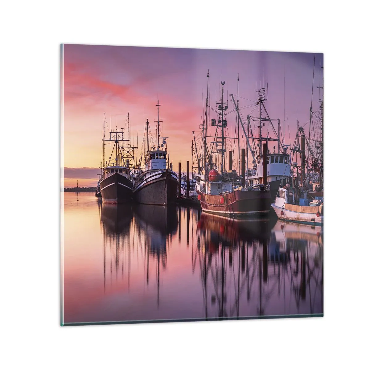 Tablou pe sticlă - Înainte de o zi plină - 70x70 cm