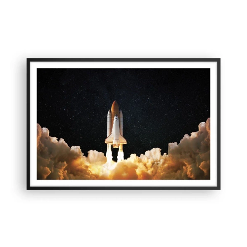 Poster în ramă neagră - Ad astra! - 91x61 cm