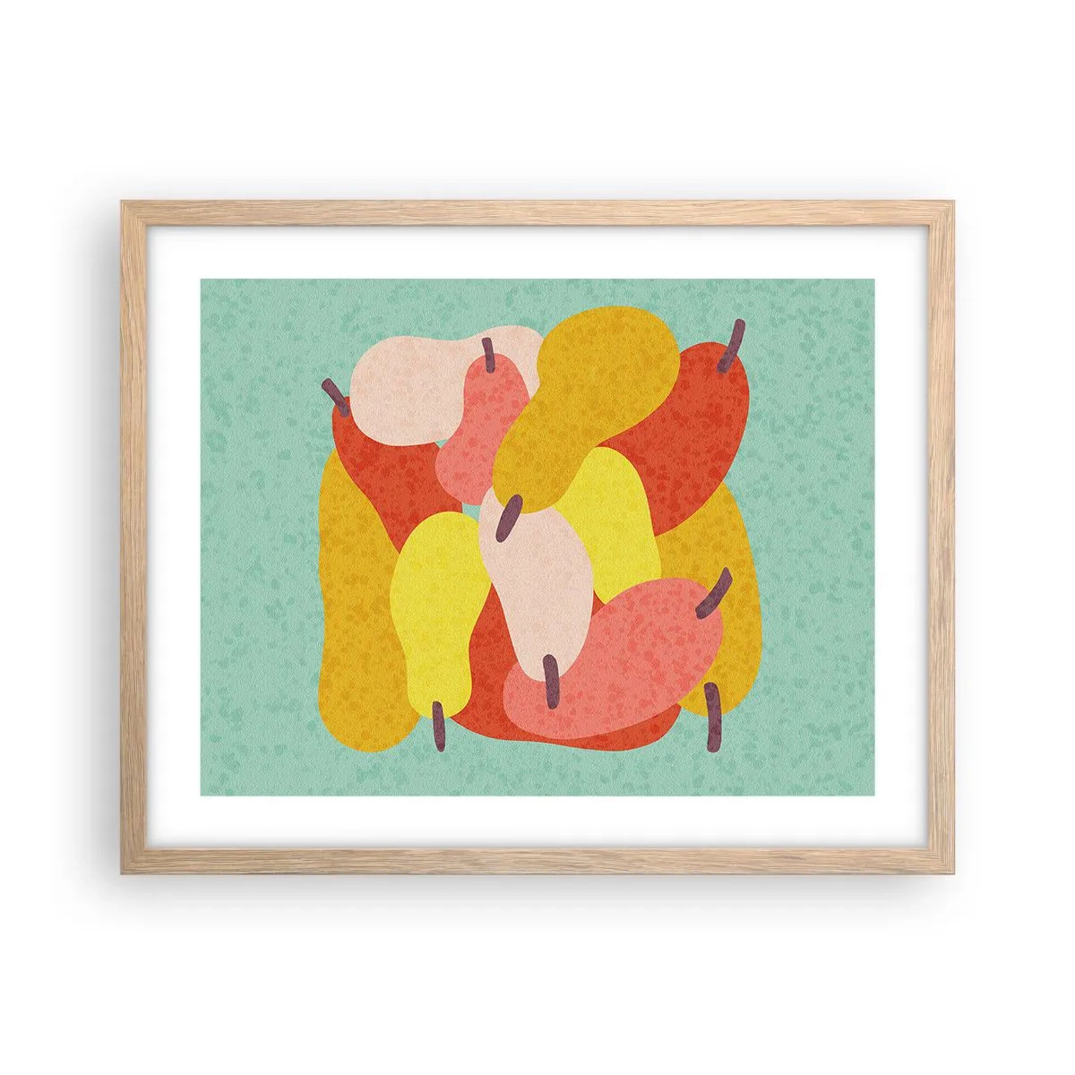 Poster în ramă de stejar deschis - Gustă soarele de vară - 50x40 cm