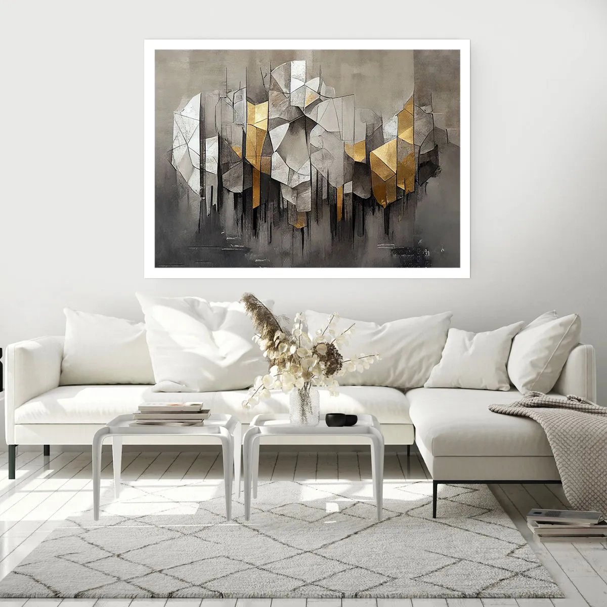 Poster - Compoziție de gheață și lumină - 100x70 cm