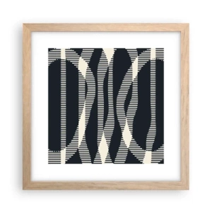 Poster în ramă de stejar deschis - Încercare de străpungere a întunericului - 30x30 cm