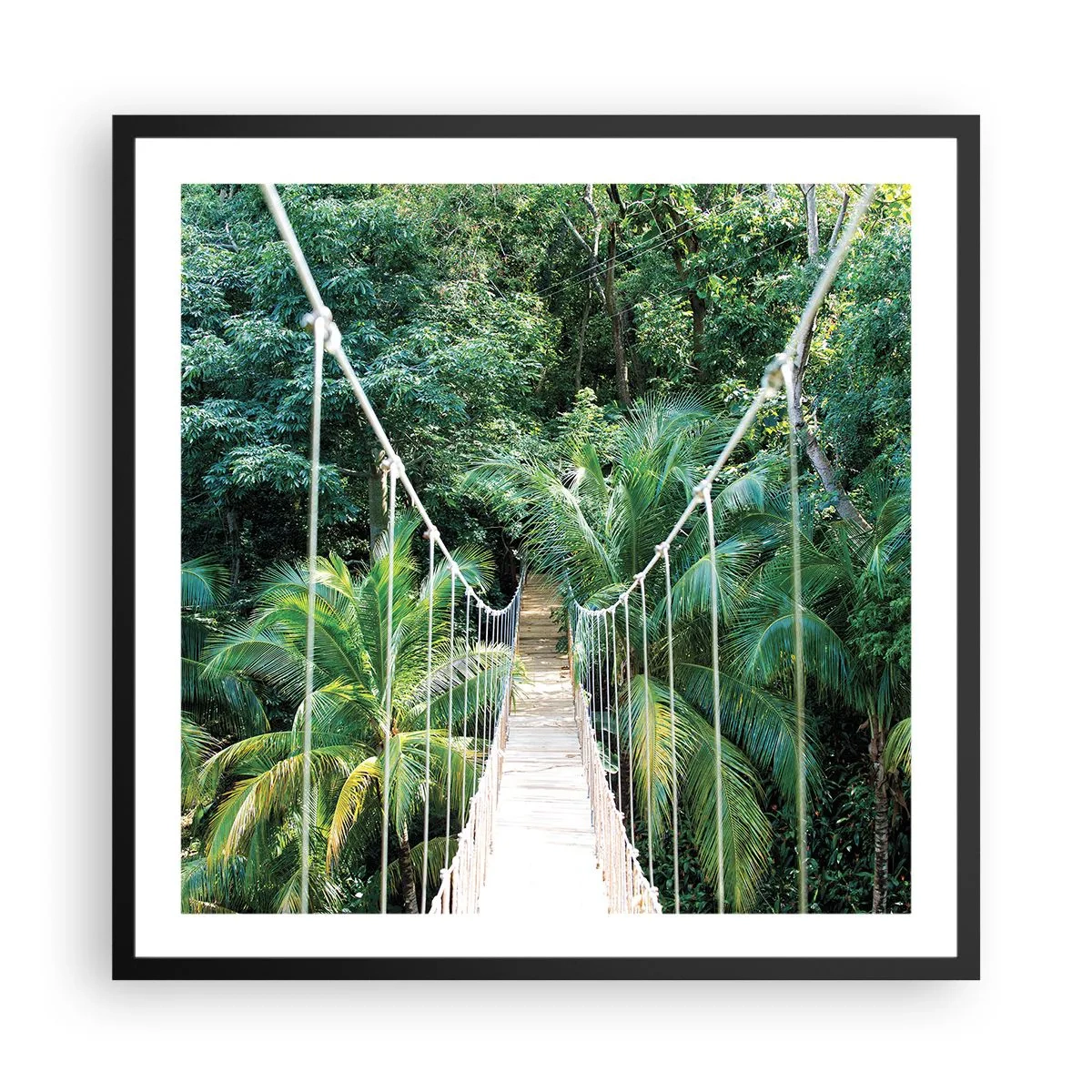 Poster în ramă neagră - Welcome to the jungle! - 60x60 cm