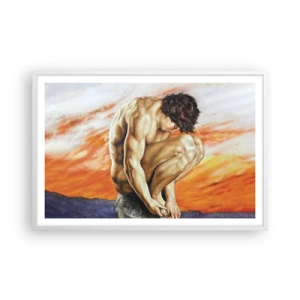 Poster în ramă albă - Ascultându-se pe sine - 91x61 cm