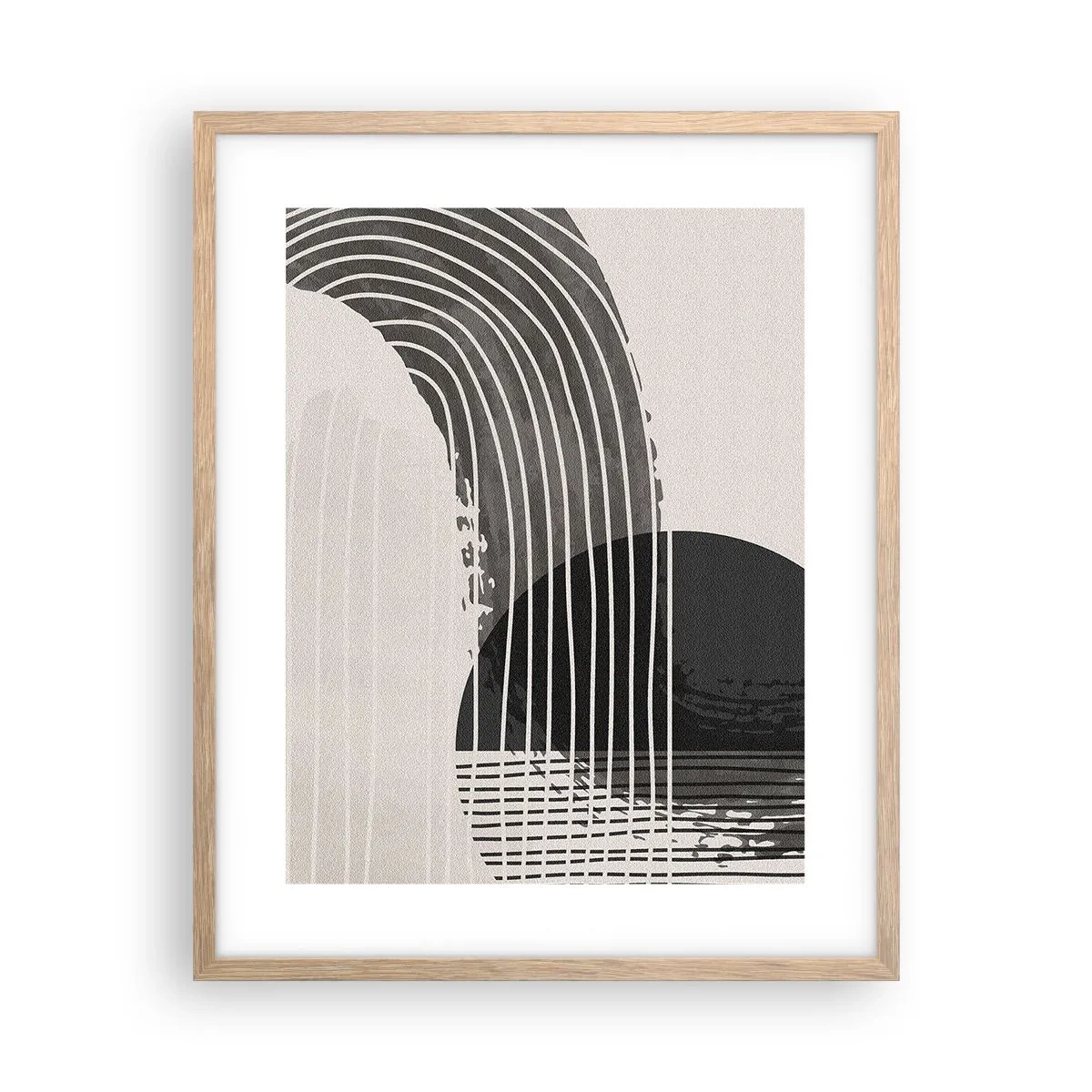 Poster în ramă de stejar deschis - Până acolo și înapoi - 40x50 cm