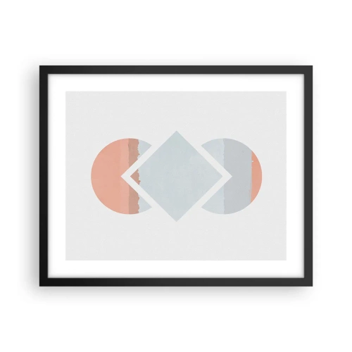 Poster în ramă neagră - Situația este clară - 50x40 cm