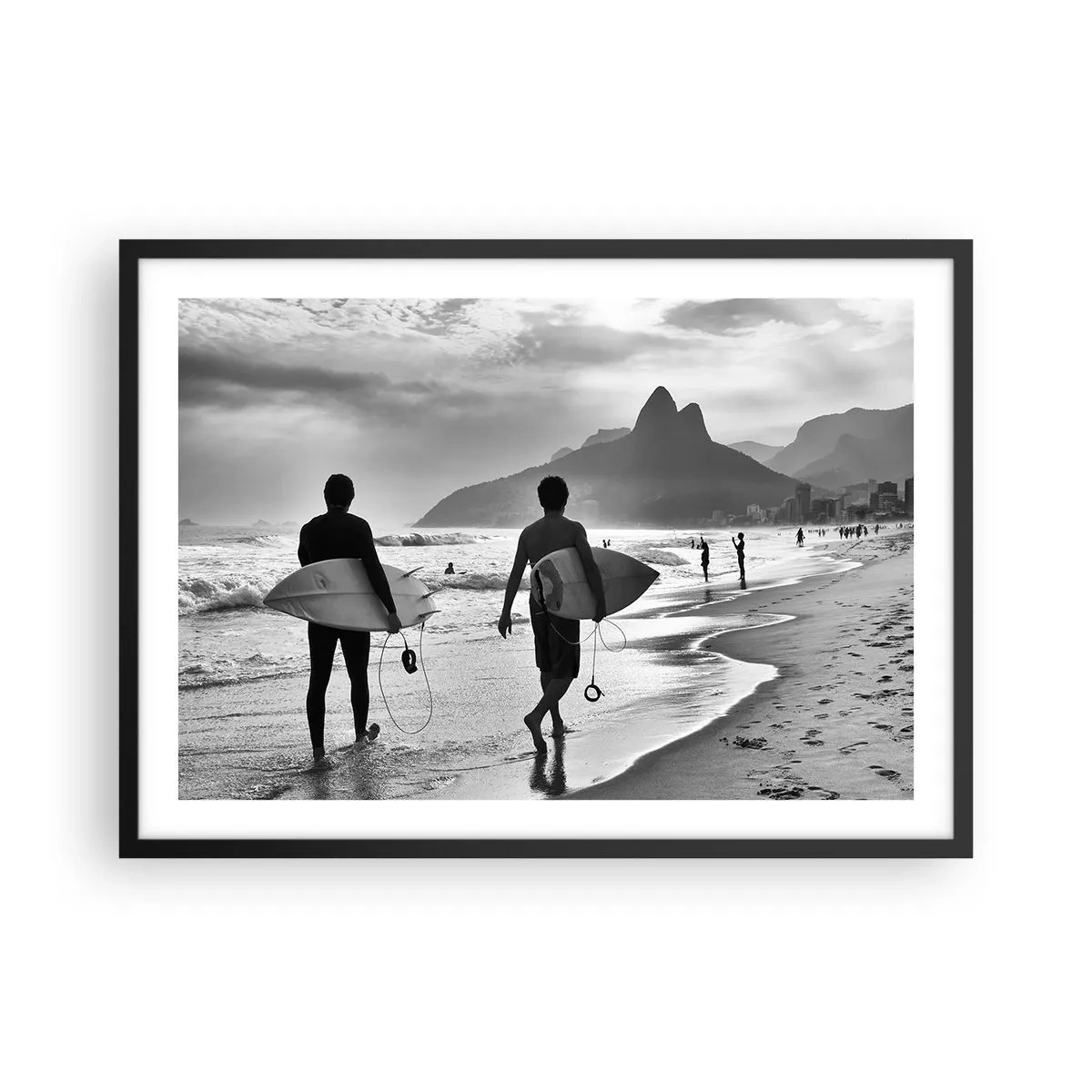 Poster în ramă neagră - Samba pentru un val - 70x50 cm