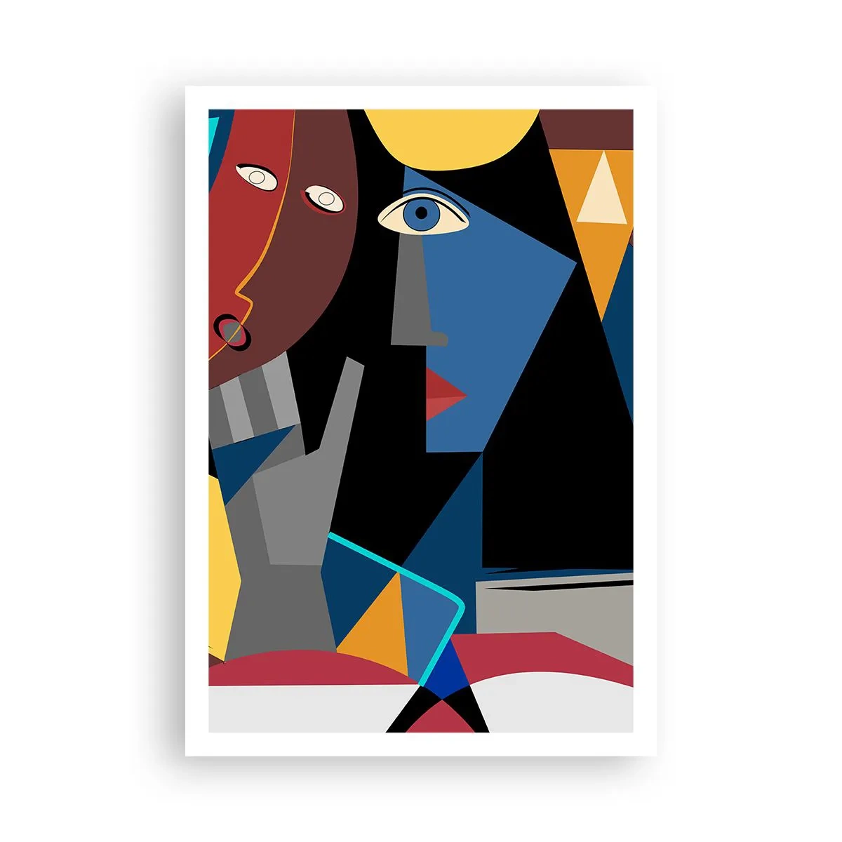 Poster - Discuția cubiștilor - 70x100 cm