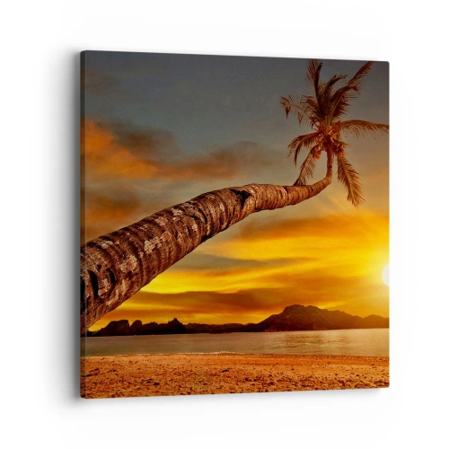 Tablou pe pânză - Vacanță exotică, aventură în Caraibe - 40x40 cm