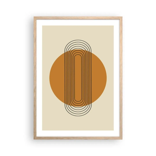 Poster în ramă de stejar deschis - Planul perfect - 50x70 cm