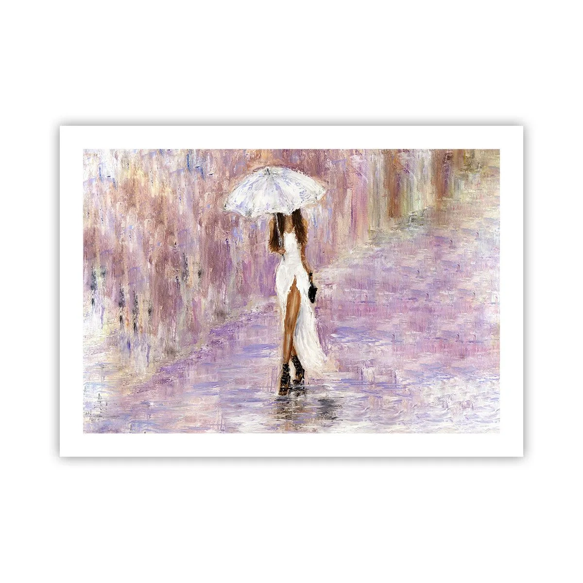 Poster - În ploaia de liliac - 70x50 cm