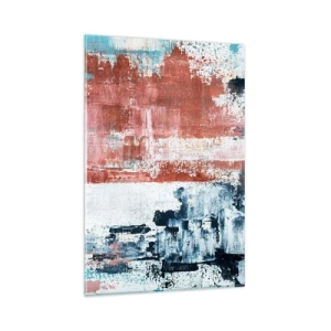 Tablou pe sticlă - Jumi-juma abstract - 80x120 cm