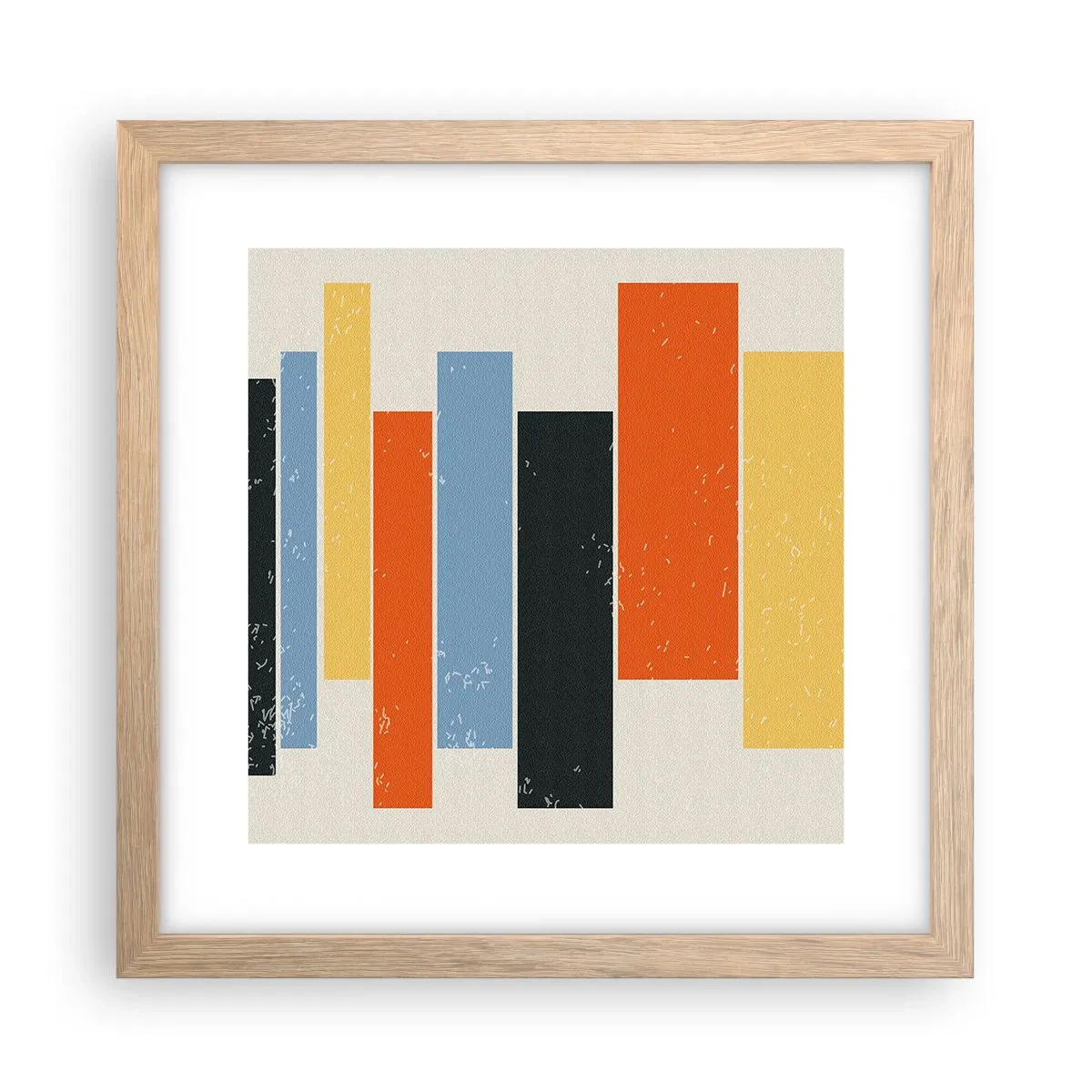 Poster în ramă de stejar deschis - Înregistrare muzicală - 30x30 cm