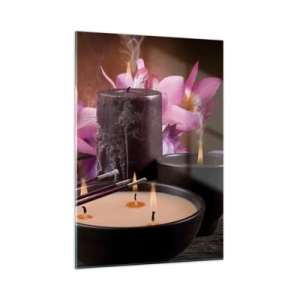 Tablou pe sticlă - Eliberați mintea, calmați corpul - 50x70 cm