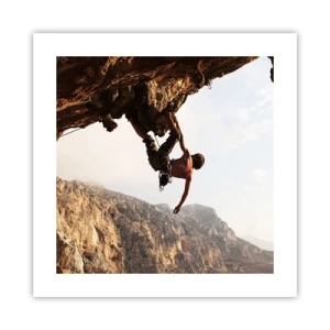 Poster - Lumea s-a micșorat într-un pumn pe un afloriment de bolovani - 40x40 cm