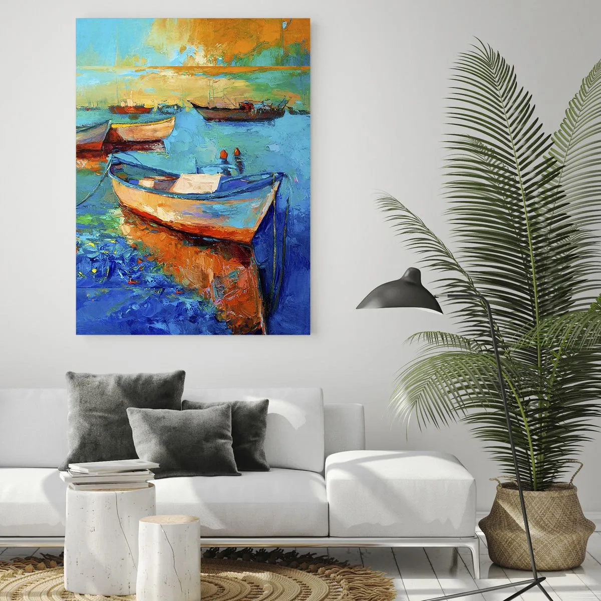 Tablou pe sticlă - Într-un golf de aur - 50x70 cm