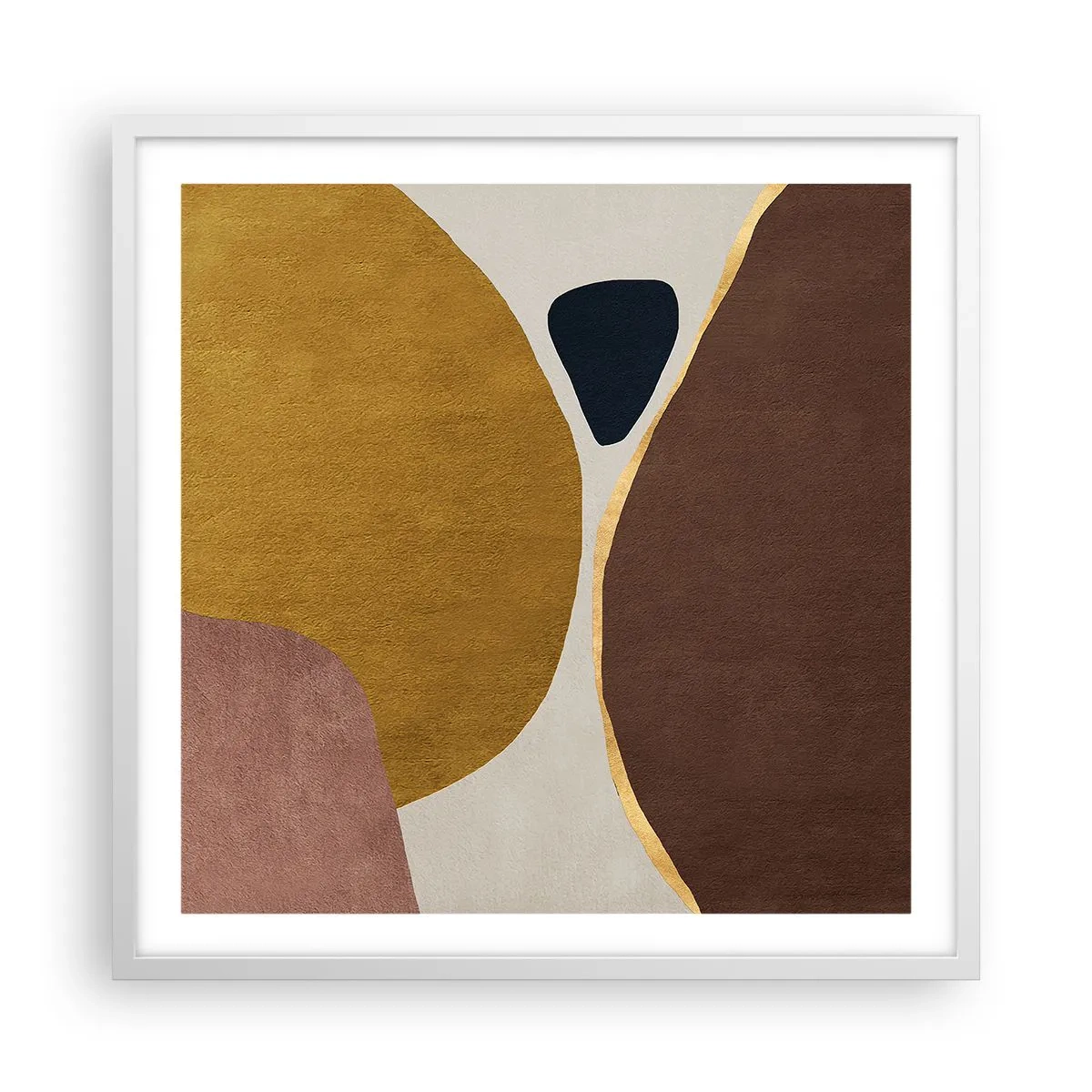 Poster în ramă albă - Abstracție - un loc în spațiu - 60x60 cm