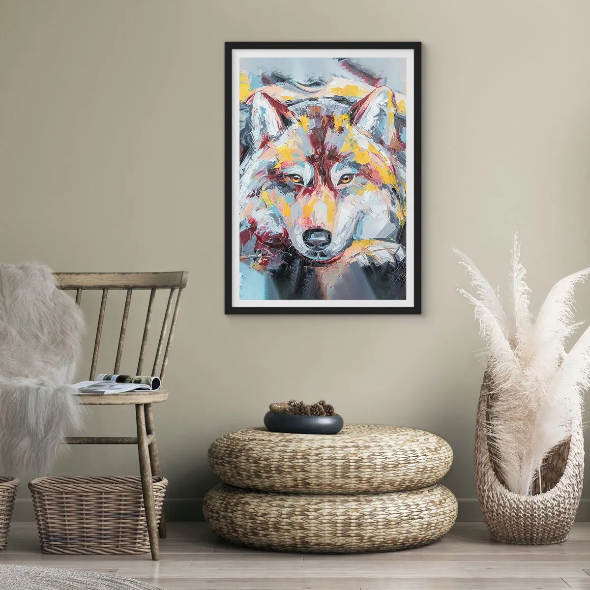 Poster în ramă neagră - Pace pentru cel drag - 61x91 cm