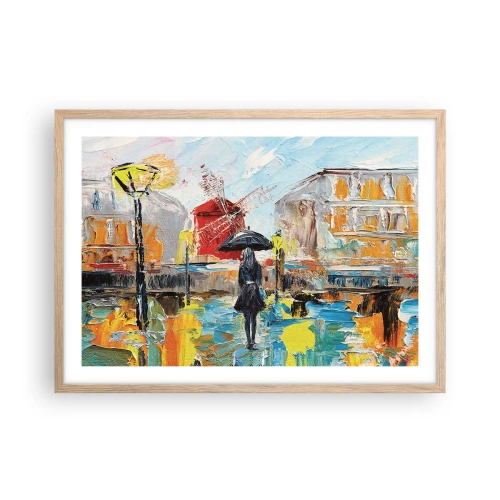 Poster în ramă de stejar deschis - Legende pariziene - 70x50 cm