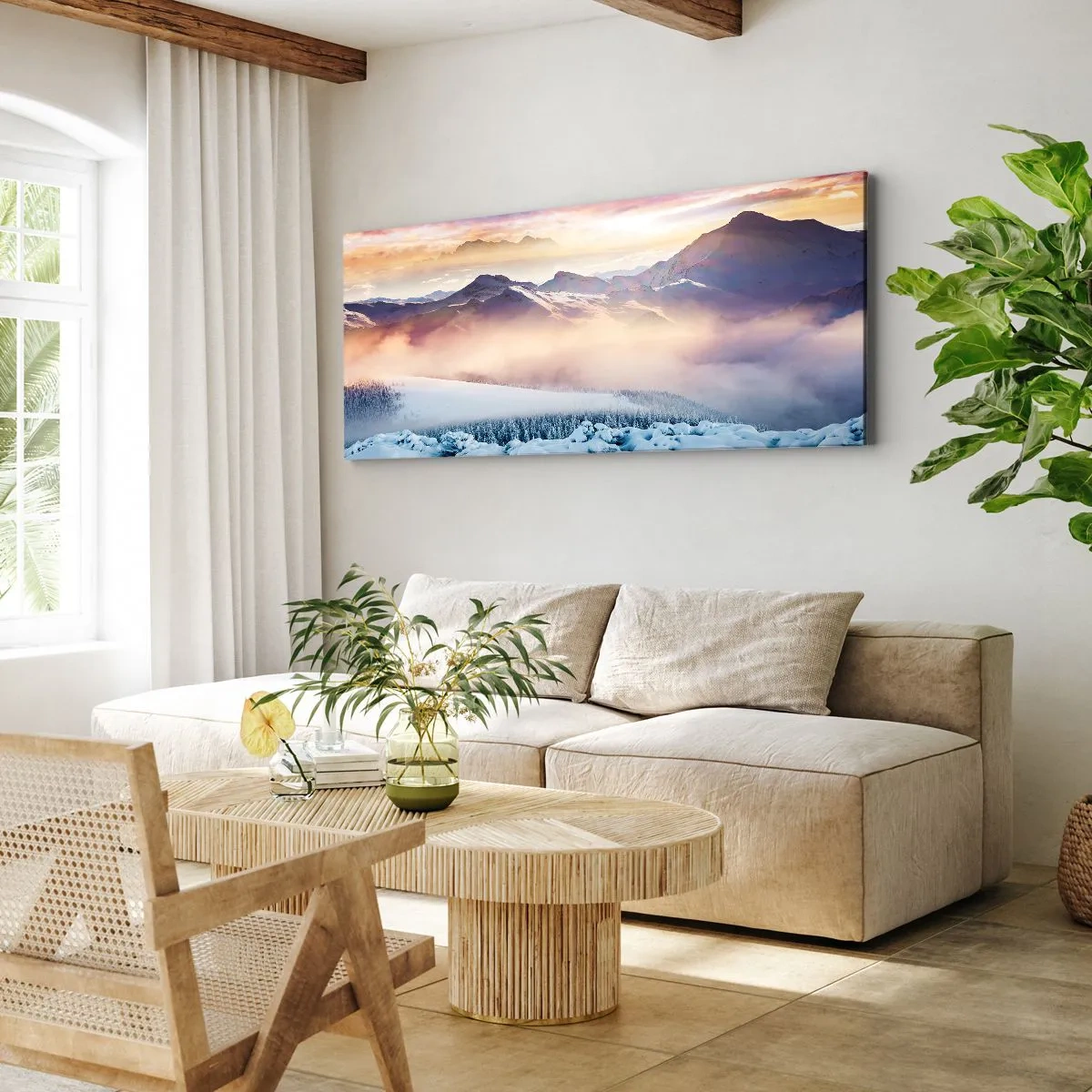 Tablou pe pânză - Forța și puritatea naturii - 100x40 cm
