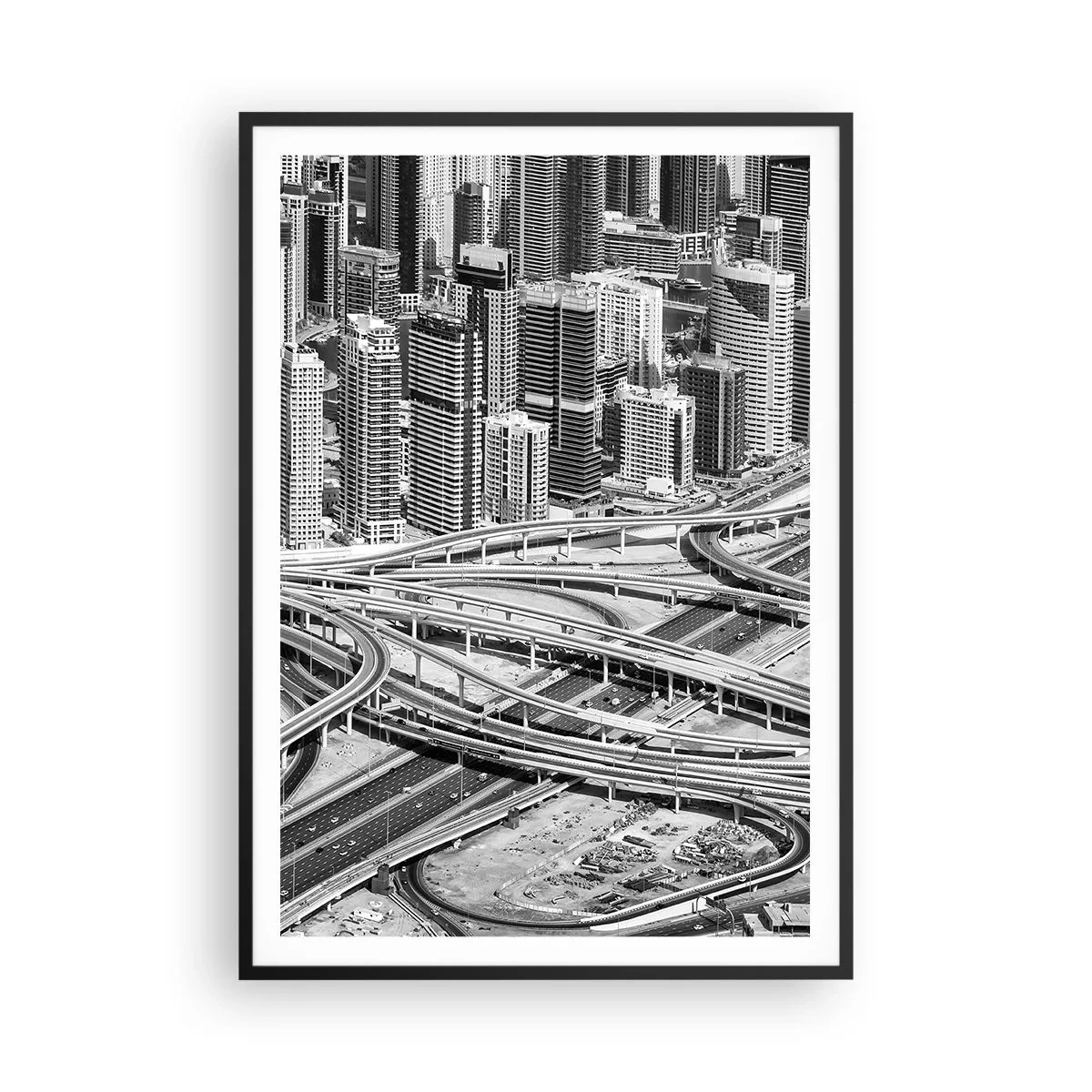 Poster în ramă neagră - Dubai - orașul imposibil - 70x100 cm