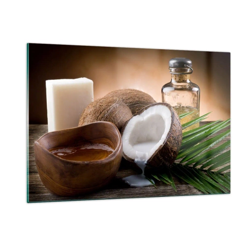 Tablou pe sticlă - Sănătate din insulele tropicale - 120x80 cm