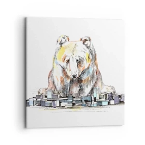 Tablou pe pânză - Cum poți trăi așa? - 70x70 cm