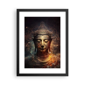 Poster în ramă neagră - Echilibru spiritual - 30x40 cm
