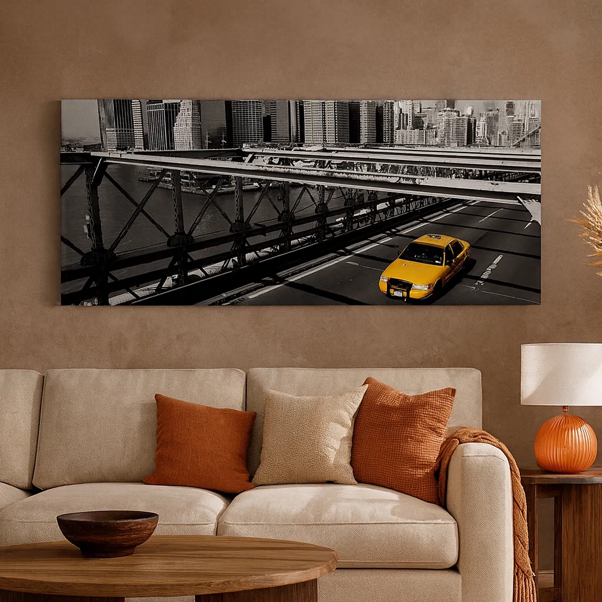 Tablou pe pânză - Culorile marelui oraș - 30x30 cm