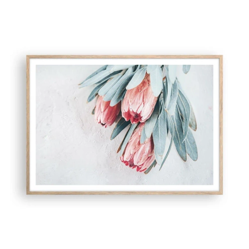 Poster în ramă de stejar deschis - Rușinate de propria lor frumusețe - 100x70 cm