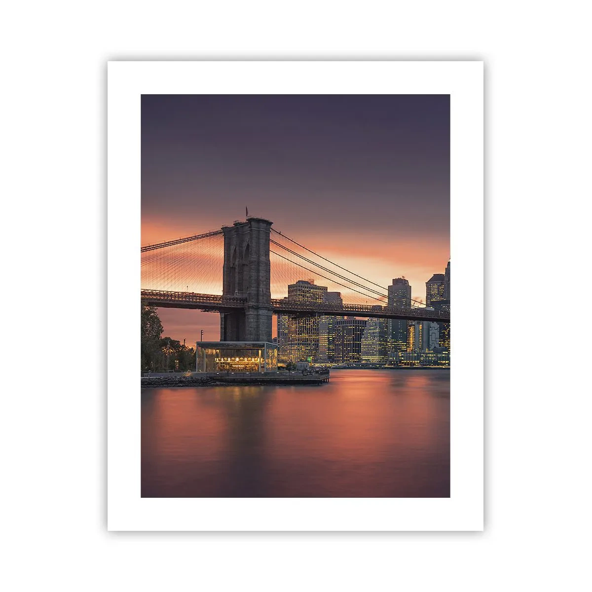 Poster - Scufundate în tăcerea liliachie - 40x50 cm