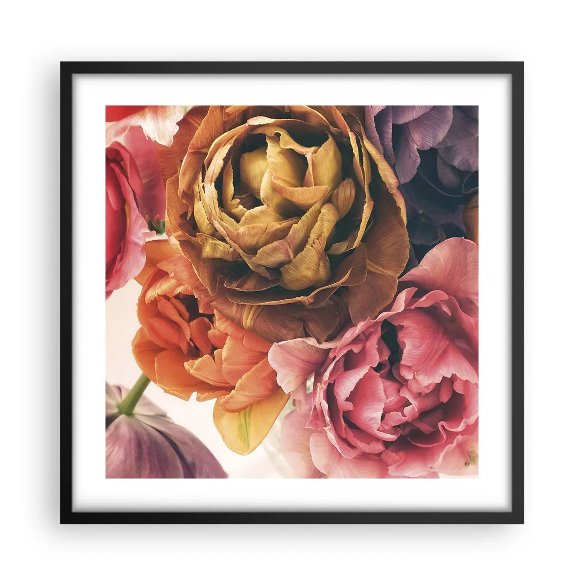 Poster în ramă neagră - Sărbătorirea vieții - 50x50 cm