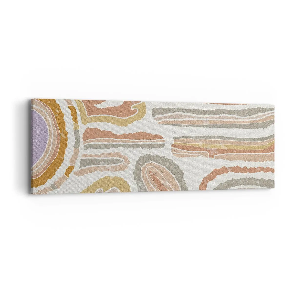 Tablou pe pânză - Secțiuni colorate - 90x30 cm