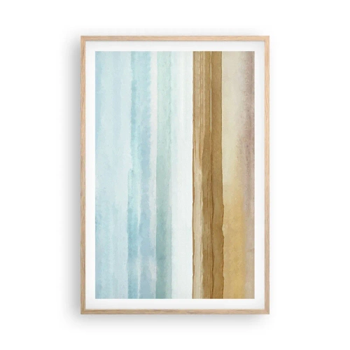 Poster în ramă de stejar deschis - Serenitate - 61x91 cm