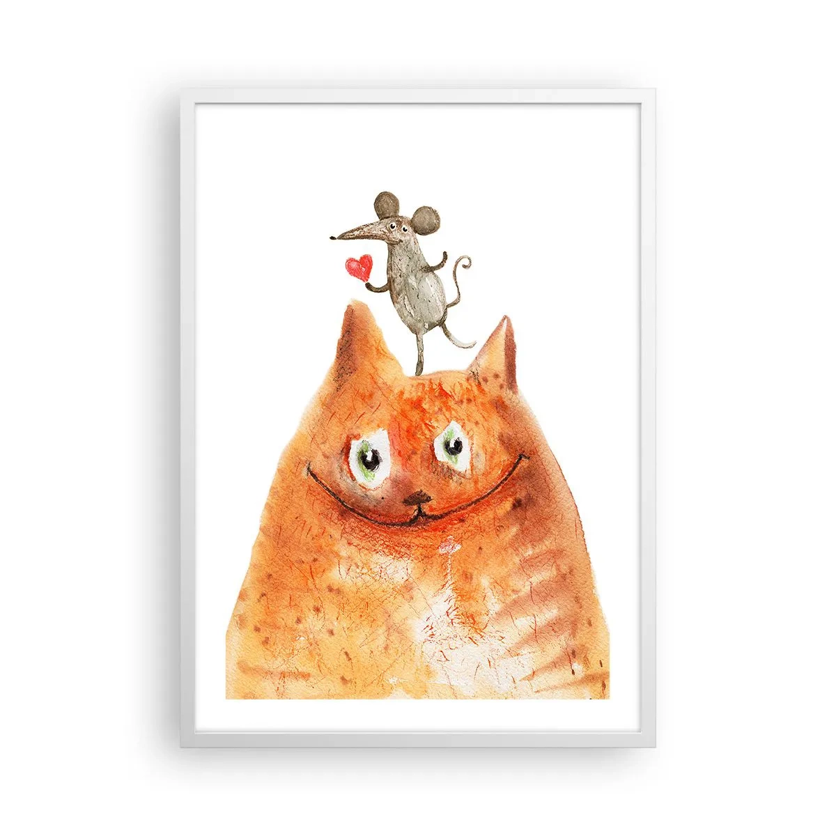 Poster în ramă albă - Paradoxurile iubirii - 50x70 cm