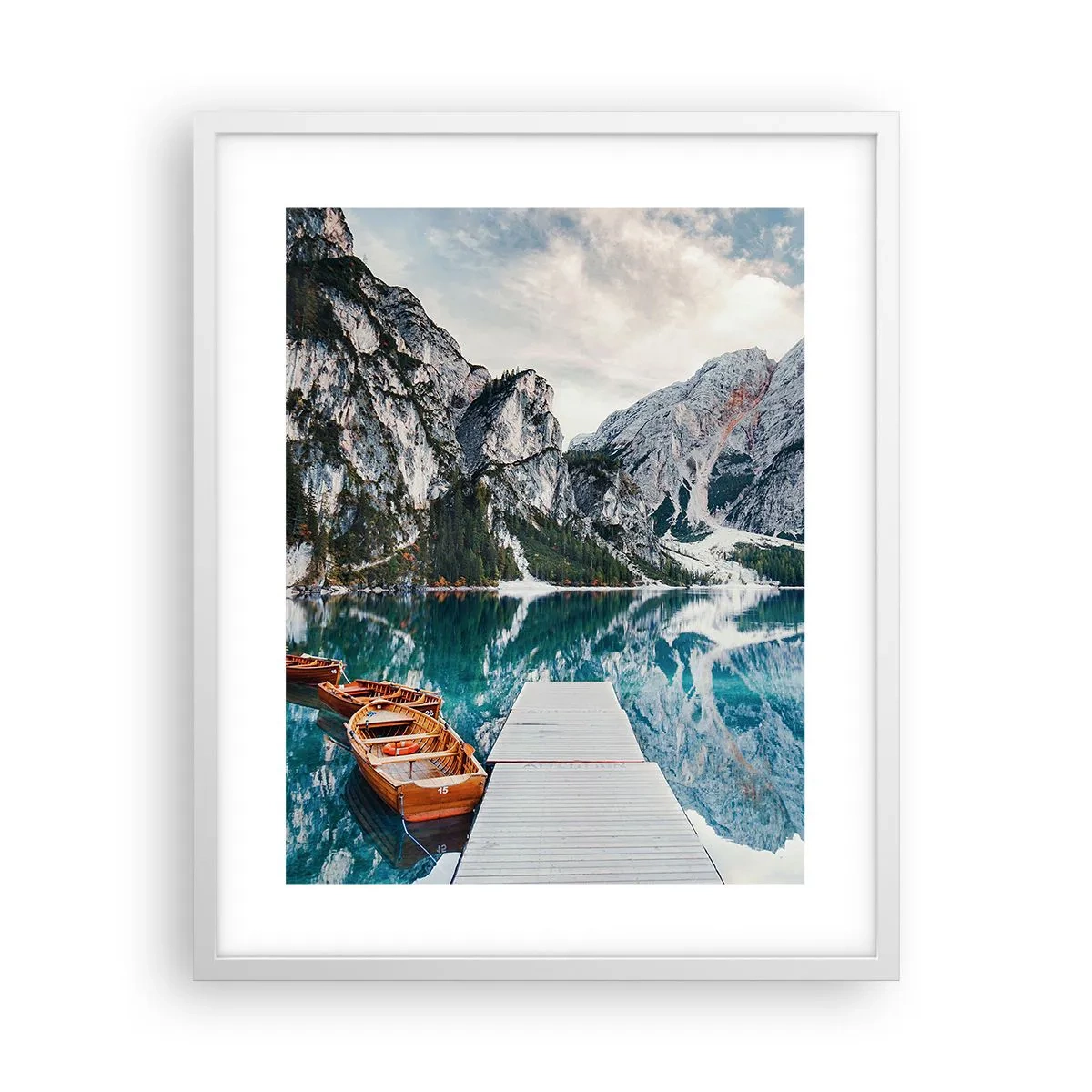 Poster în ramă albă - Îți vom arăta frumusețea - 40x50 cm