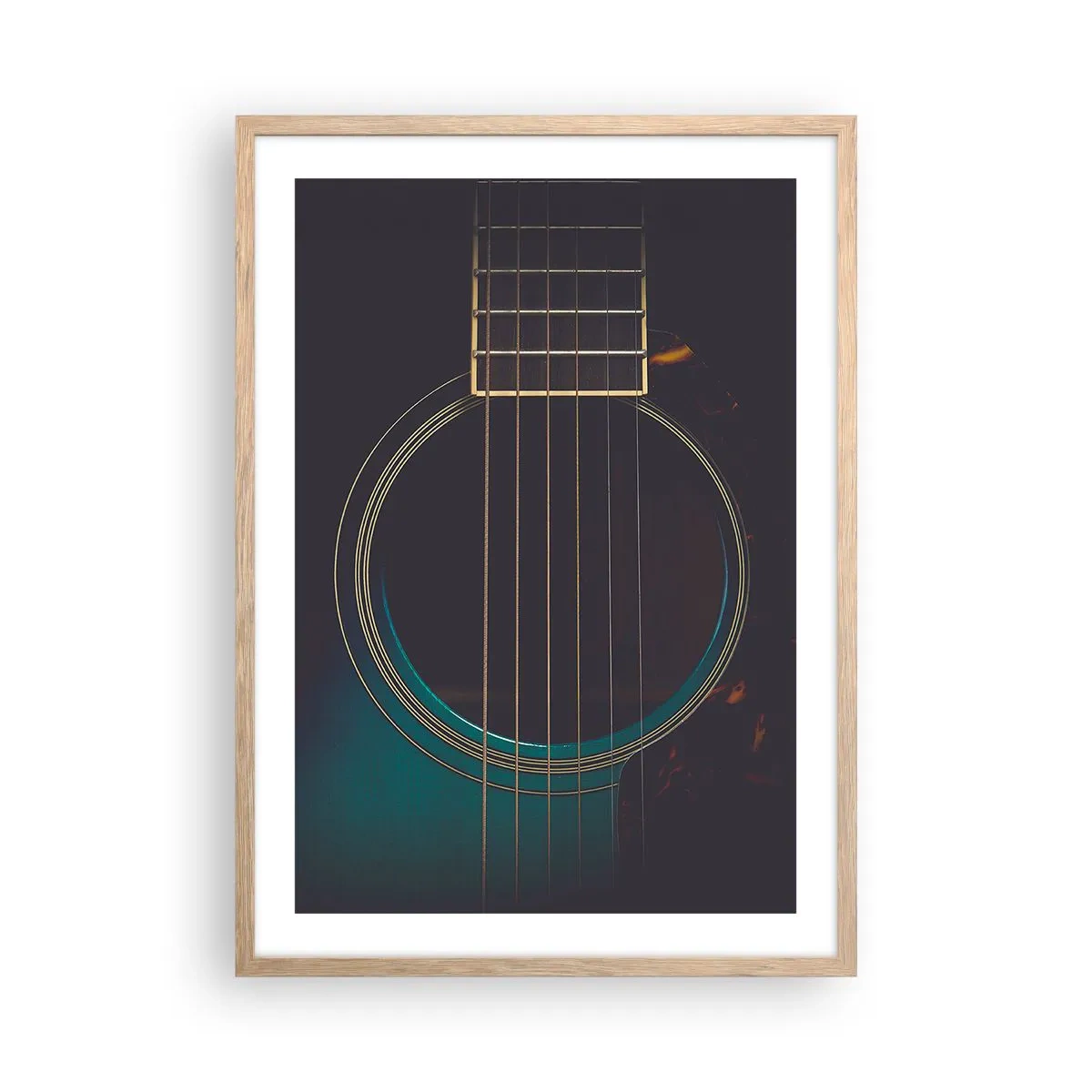 Poster în ramă de stejar deschis - O clipă înainte de a suna - 50x70 cm