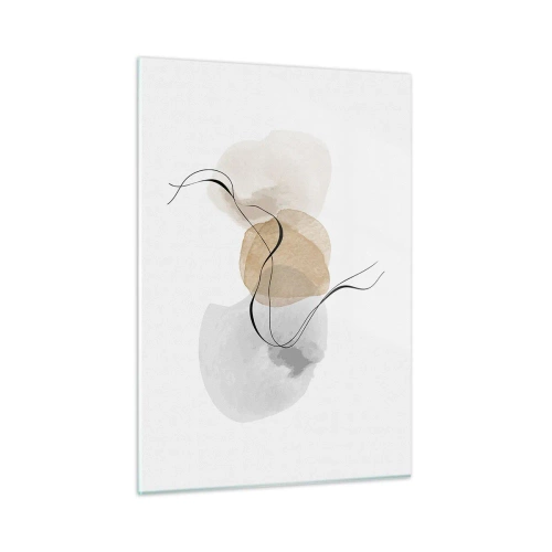 Tablou pe sticlă - Mărgele de aer - 50x70 cm