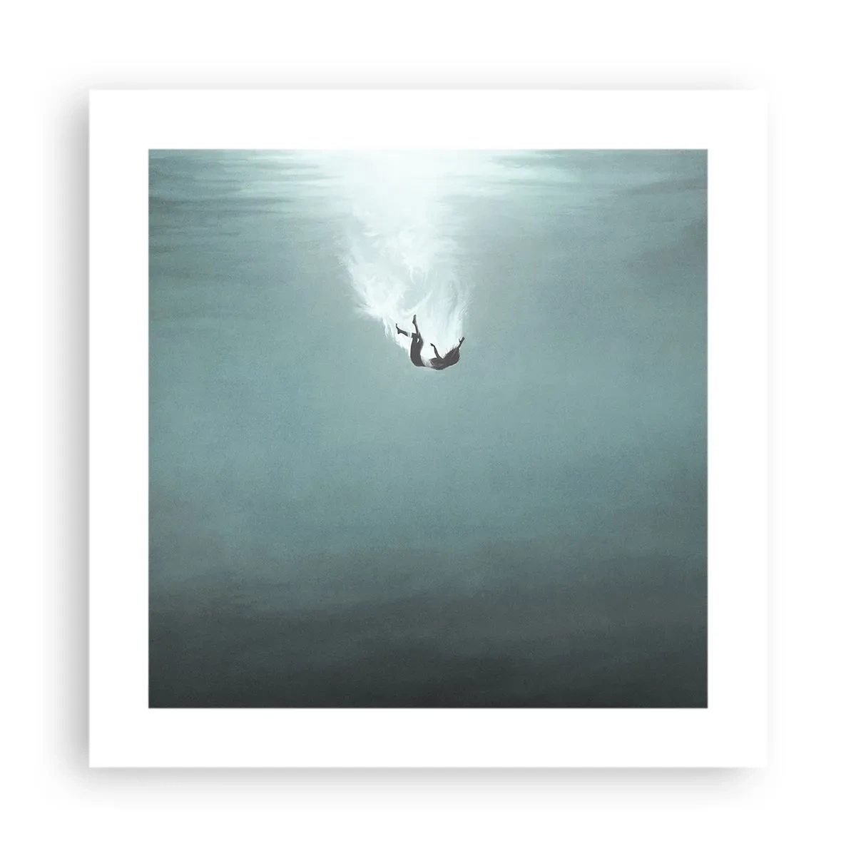 Poster - În îmbrățișarea oceanului - 40x40 cm