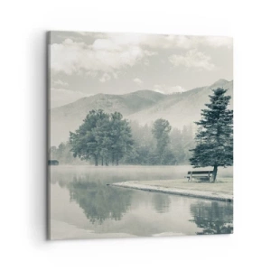 Tablou pe pânză - Lacul încă doarme - 60x60 cm