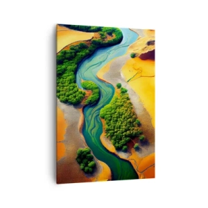 Tablou pe pânză - Râul care dă viață - 70x100 cm