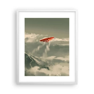 Poster în ramă albă - Un pionier neînfricat - 40x50 cm