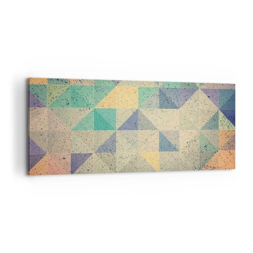Tablou pe pânză - Republica triunghiurilor - 100x40 cm
