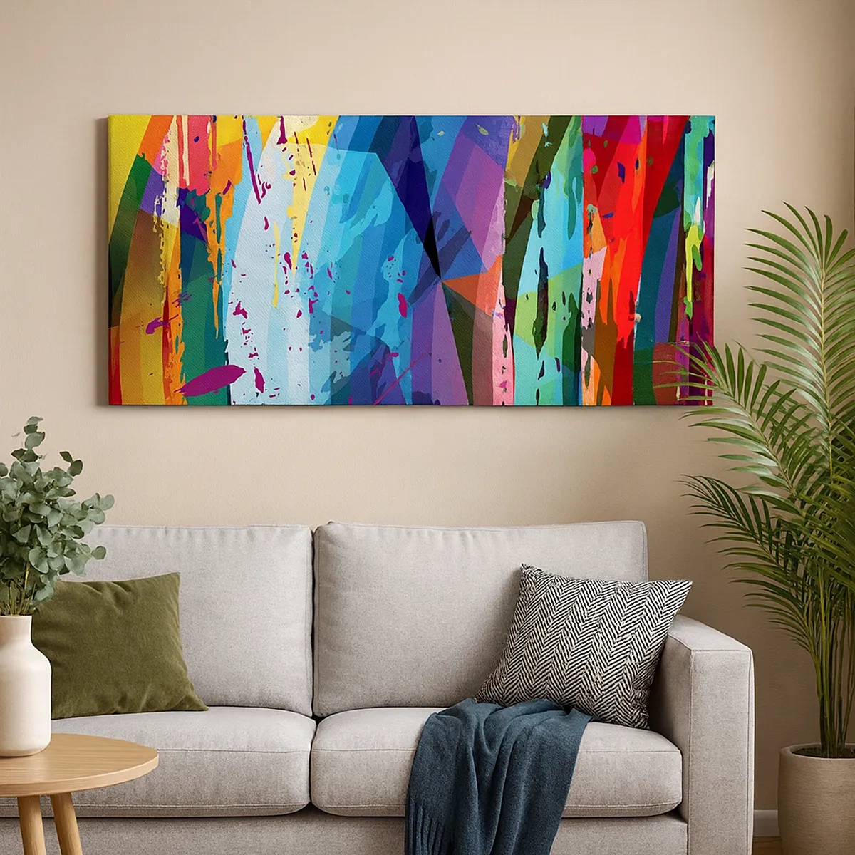 Tablou pe pânză - Amețeli colorate - 30x30 cm