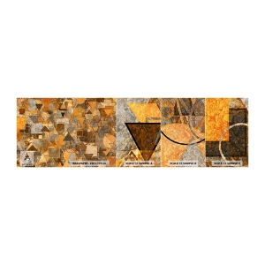 Mostră de Tapet Standard Eco - Lumea băgată în formă - Abstracția, Bucată, Model modern - 100x30 cm