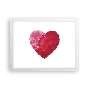 Poster în ramă albă - All you need is love - 40x30 cm
