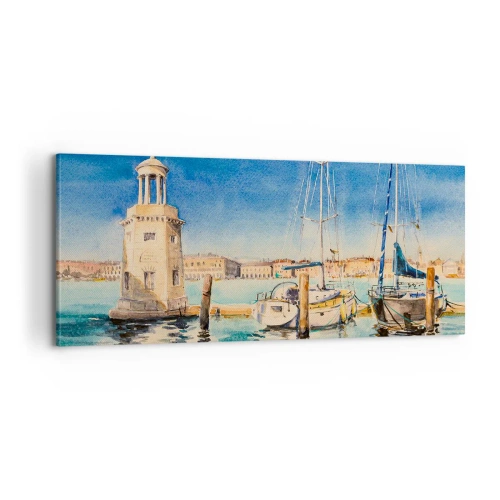 Tablou pe pânză - Laguna însorită - 100x40 cm